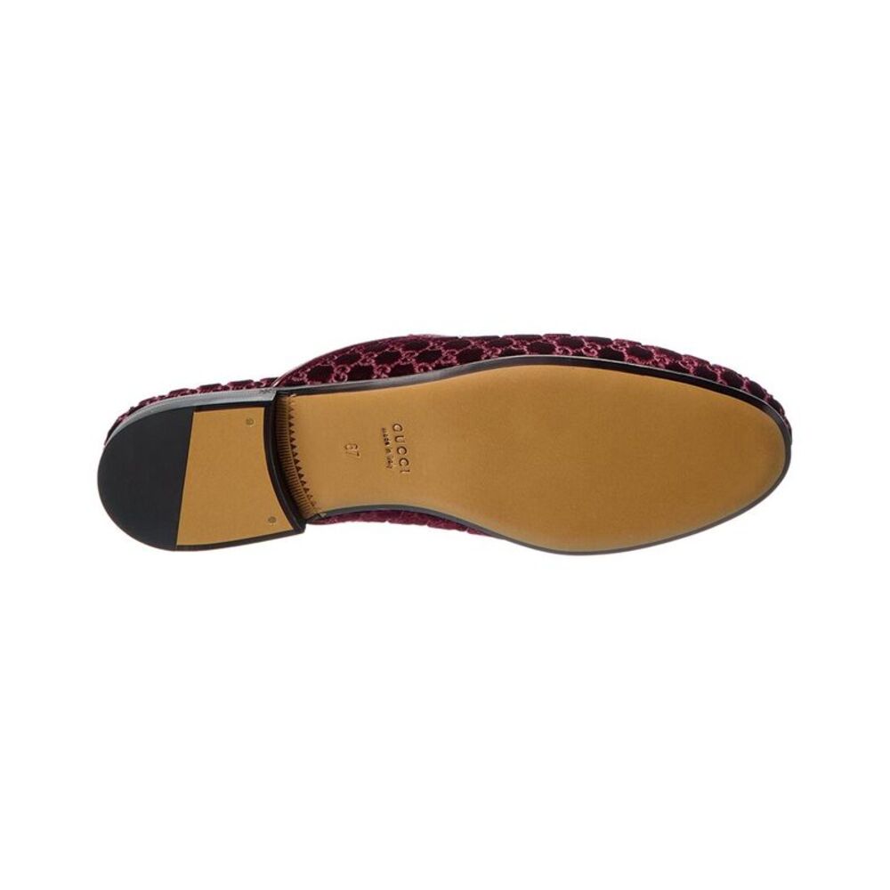 Gucci Princetown Gg Velvet Mule, Red - Picture 4 of 5